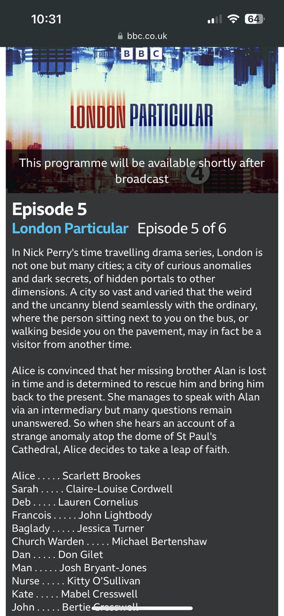 LCornelius_'s tweet photo. TUNE IN on TUES 28th NOV at 2.15pm to @BBCRadio4 📻 

Nick Perry’s time-travelling drama LONDON PARTICULAR returns! 

I play DEB - a Searcher of The Dead from The Black Death era in London - dreamy 💀 

Rep: @shmgmt 

#bbc #bbcradio4 #actress #acting #nextup https://t.co/rpBgHaavO5