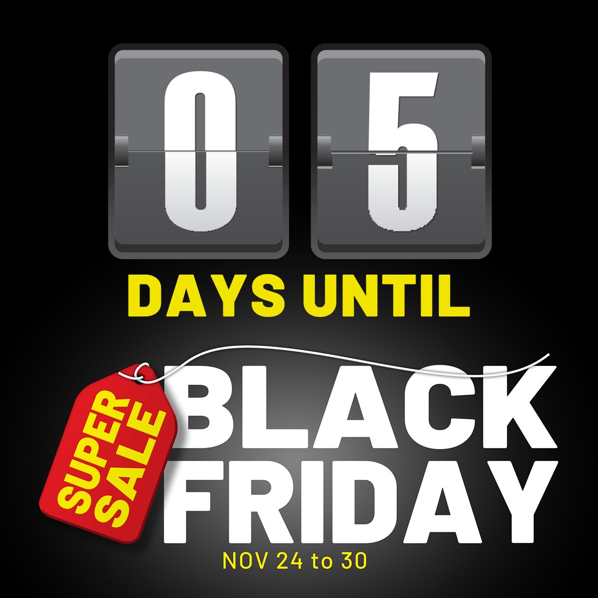 📢 5 MORE DAYS until maxill's Black Friday Event  Mark it down on your calendar!  ✏📅!