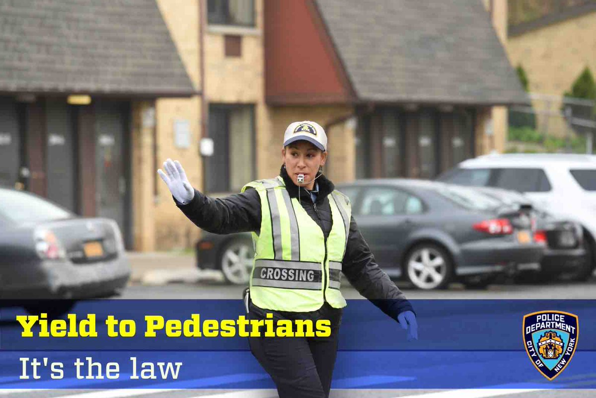 As students are getting used to a new season in school, your NYPD School Crossing Guards are out there ensuring their safety. Please drive cautiously and yield to their directions, especially when pedestrians are on the crosswalk.