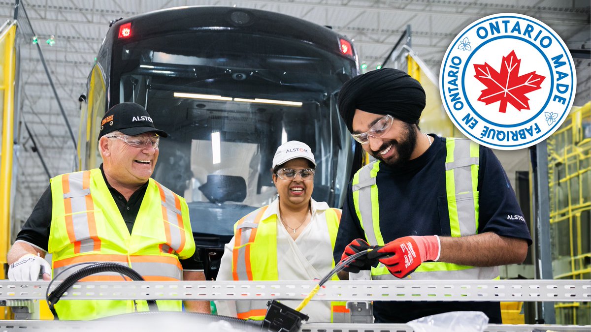 Improving transportation is vital as Ontario grows, and @Alstom supports that growth with greener mobility solutions. Join me to learn how they’re doing it. #OntarioMade