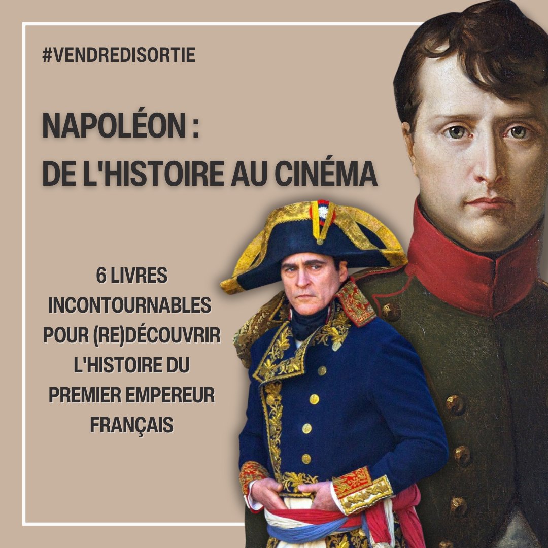 #VendrediSortie 

En attendant la sortie du film "Napoléon" de Ridley Scott, (re)plongez dans l'histoire fascinante du premier empereur français à travers ces six ouvrages incontournables !

lisez.com/actualites/nap…