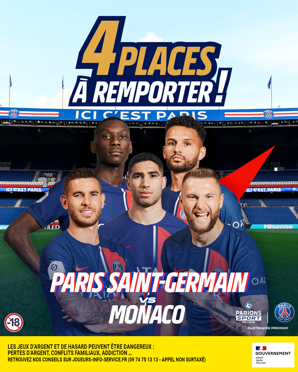 ParionsSport's tweet photo. 🔵🔴 Après la trêve internationale, le PSG fera son retour au Parc des Princes le vendredi 24 novembre face à Monaco. 

🎁 Tente de gagner 2 x 2 places pour ce match.

Pour participer: 
RT &amp; follow

TAS 22/11 https://t.co/AivzrT6ucQ