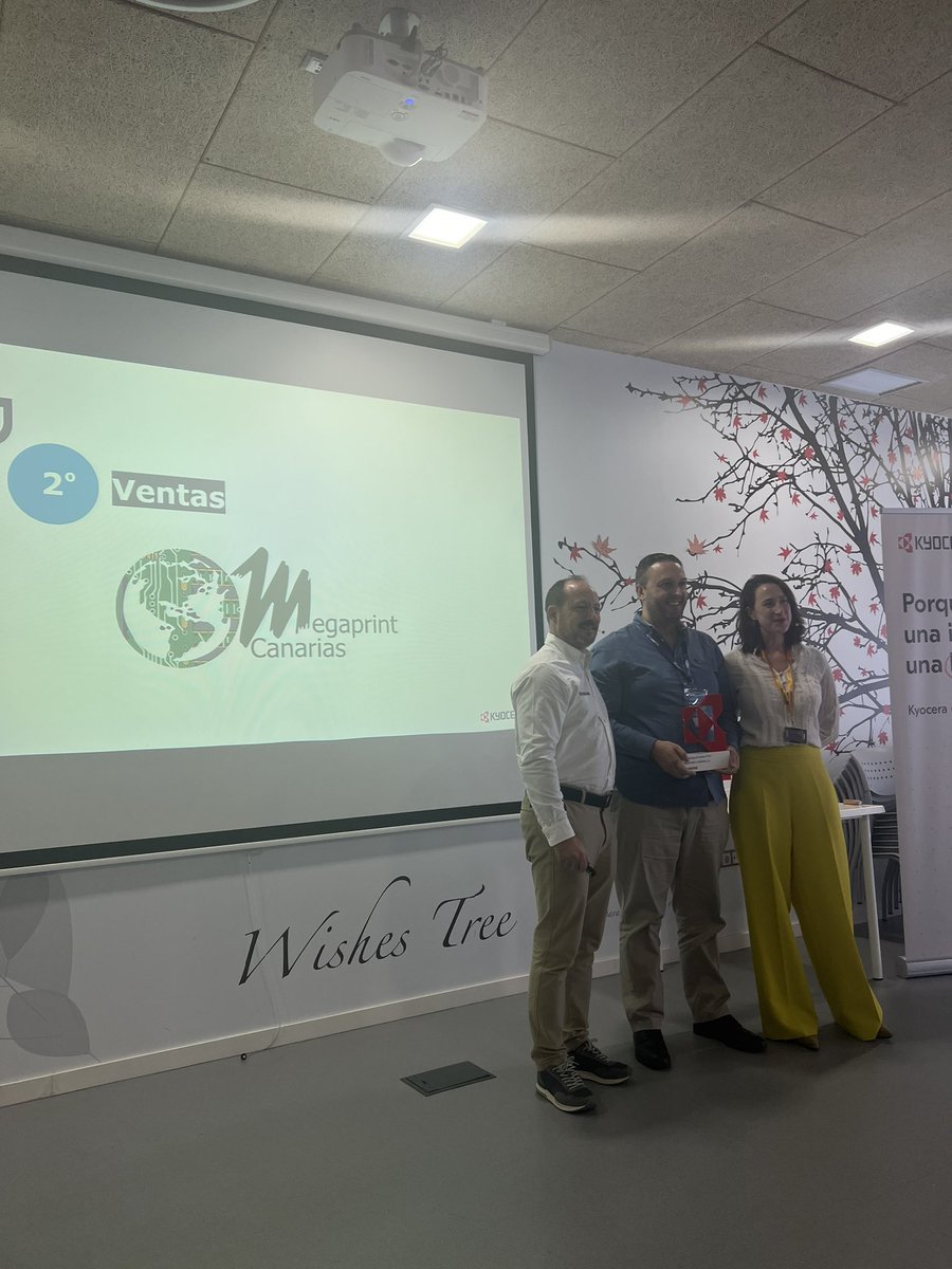 Enhorabuena a <a href="/Megaprint_Kyo/">Megaprint Canarias</a> y en particular a Ismael y <a href="/Santi_Megaprint/">Santi</a> por los dos premios en la Jornada Anual de los #BusinessPartnerAsvanced #Kyocera 
Desde #Inforpor estamos entusiasmados de trabajar con vosotros