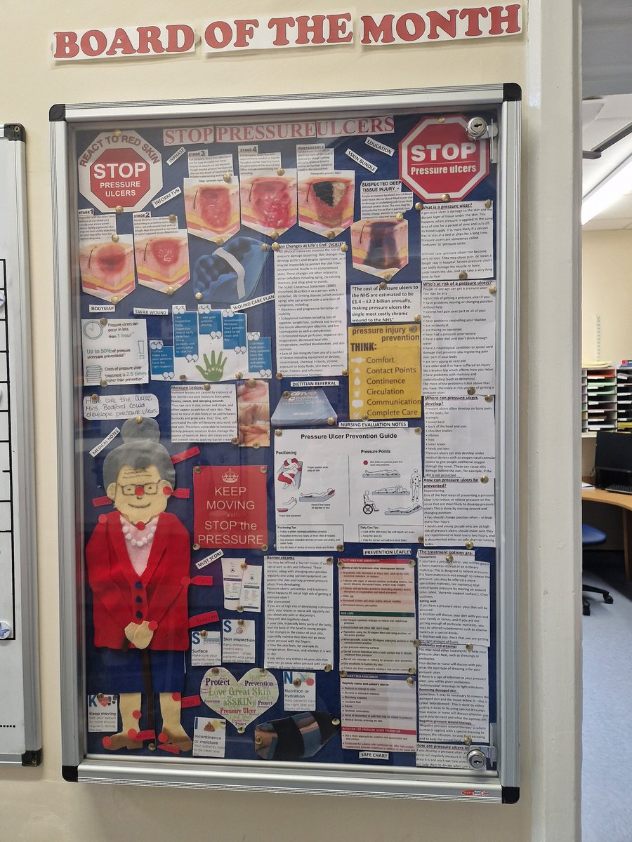 Fantastic Informative Board of the Month on Arnie Whit by Karen, promoting stop the pressure! <a href="/bedfordhospital/">Bedford Hospital (Bedfordshire Hospitals NHS FT)</a> <a href="/HelenPullman74/">Helen Pullman 💙</a> <a href="/ShilbyS/">Shilby Santhosh</a> <a href="/TracyLovell20/">Tracy Lovell</a>