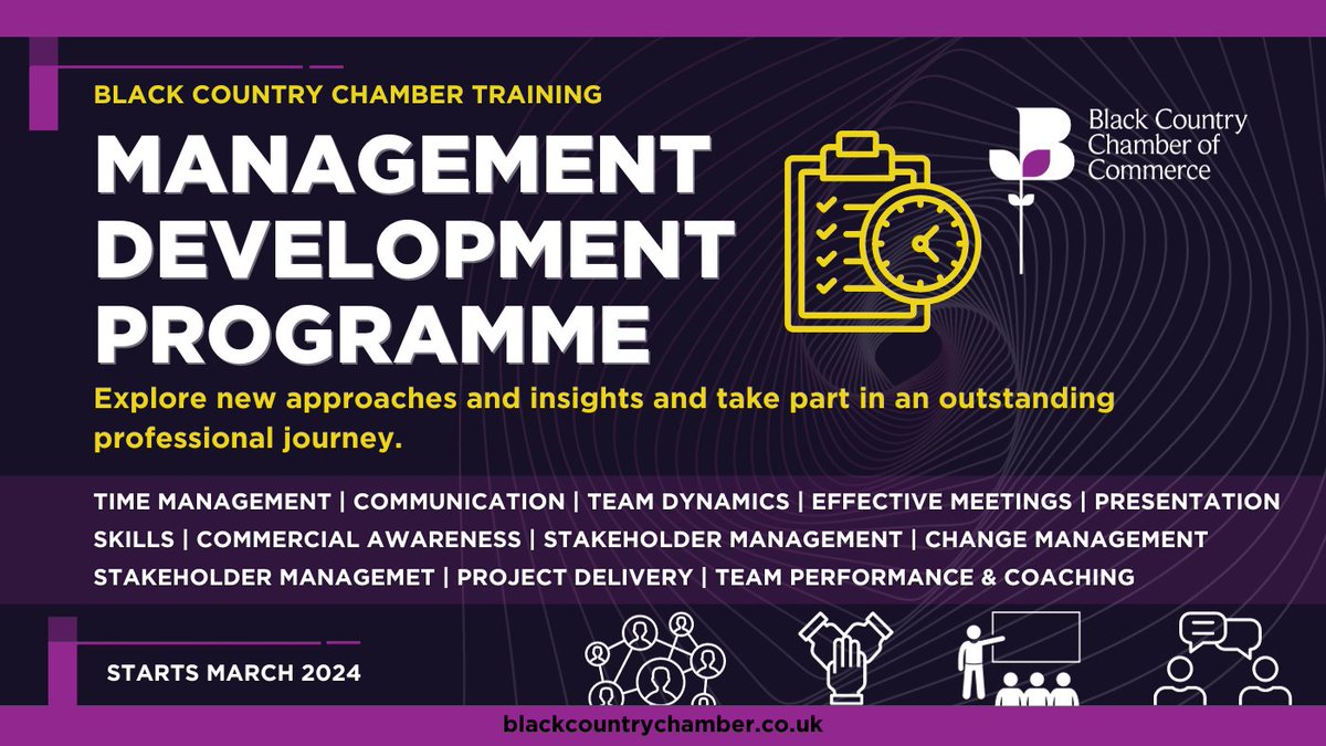 Our next #ManagementDevelopmentProgramme cohort begins on 18th March.

Delivered by <a href="/LotusFlowerLTD/">Lotus Flower Consultancy</a>, the programme provides you with the time and space to improve #performance and #develop approaches that add #value to your #business.

Find out more ➡️ loom.ly/zhuI4c8
