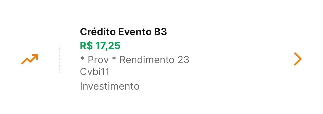 Bom dia! Mais um pouco de dividendos hj! Bora comprar!!