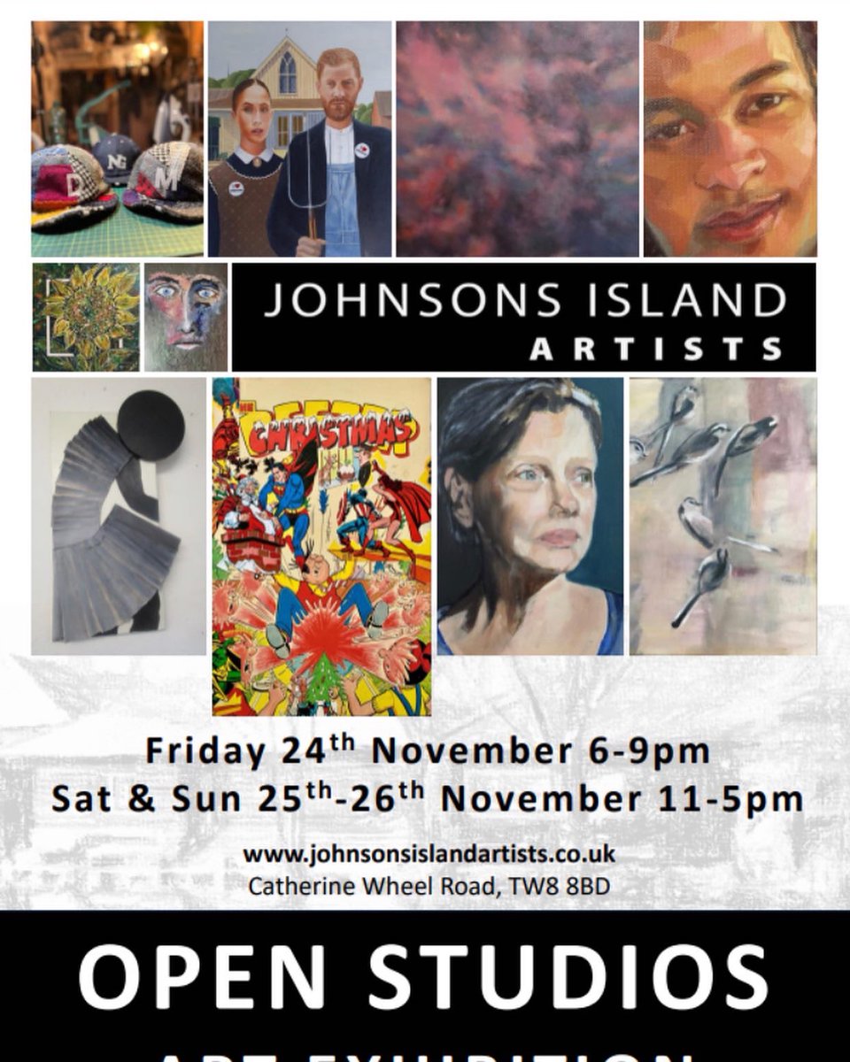 Open Studio art exhibition in #Brentford - 24-6th Nov. 

#XmasGifts, cards, hats, painting and more

#kew #Isleworth #ealing #hounslow