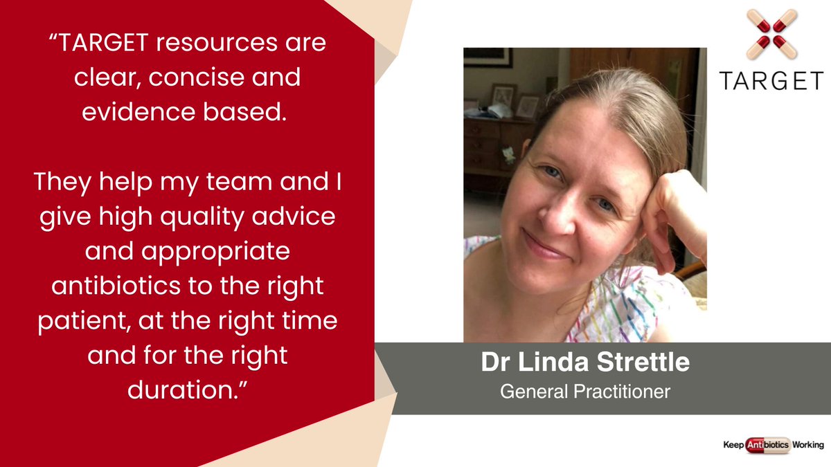Dr Linda Strettle is a GP who uses our toolkit to support responsible #antibiotic use in her practice. Support #WAAW23 by using our resources👉 rcgp.org.uk/TARGETantibiot… @rcgp