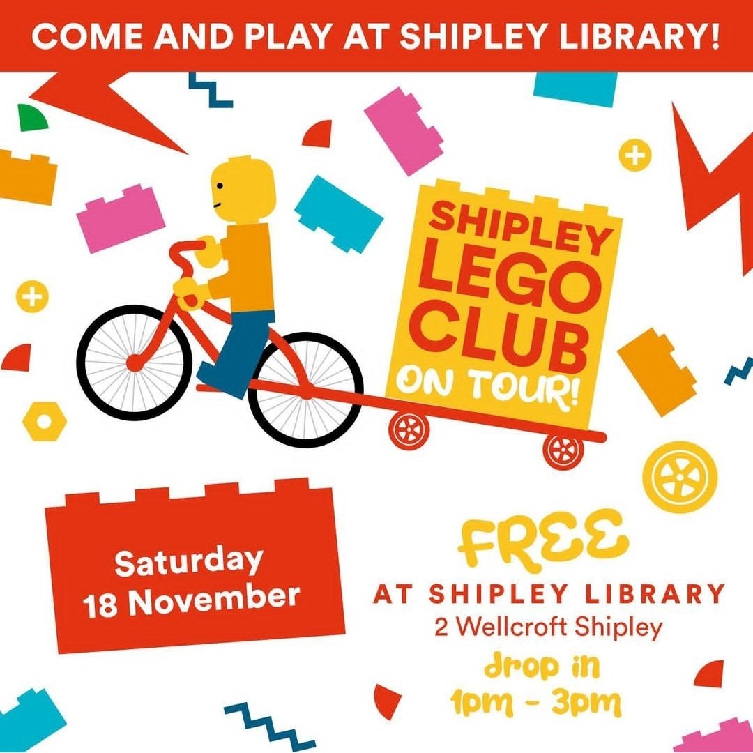 15minuteshipley's tweet photo. What's on this weekend Shipley?
🥧 Pie night + comedy at Crafty Kernel
🧱 Lego Club at Shipley Library
🎄 Christmas Market at Shipley Baptist Church
🍻 Slackoberfest @shipleytriangle 
Let me know if I'm missing anything!
#15minuteShipley 
#FOMO https://t.co/2GUEl9aEEV