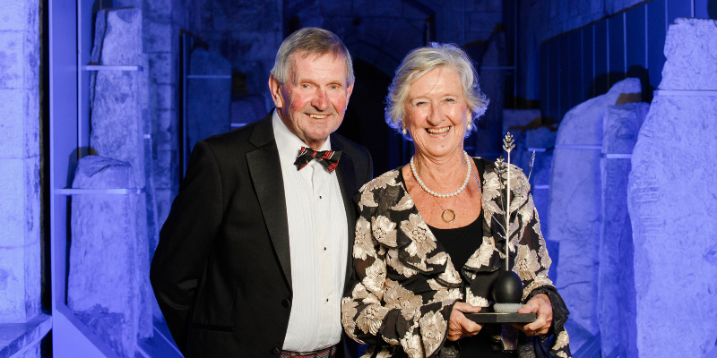 A huge congratulations to BComm graduate, John Field (BComm 1966) and his wife Catherine (BA 1976; DIP 1968; DIP 1978) who were both honoured with the President’s Award for their contribution to their local community at last night’s Alumni Achievement awards.🏆👏