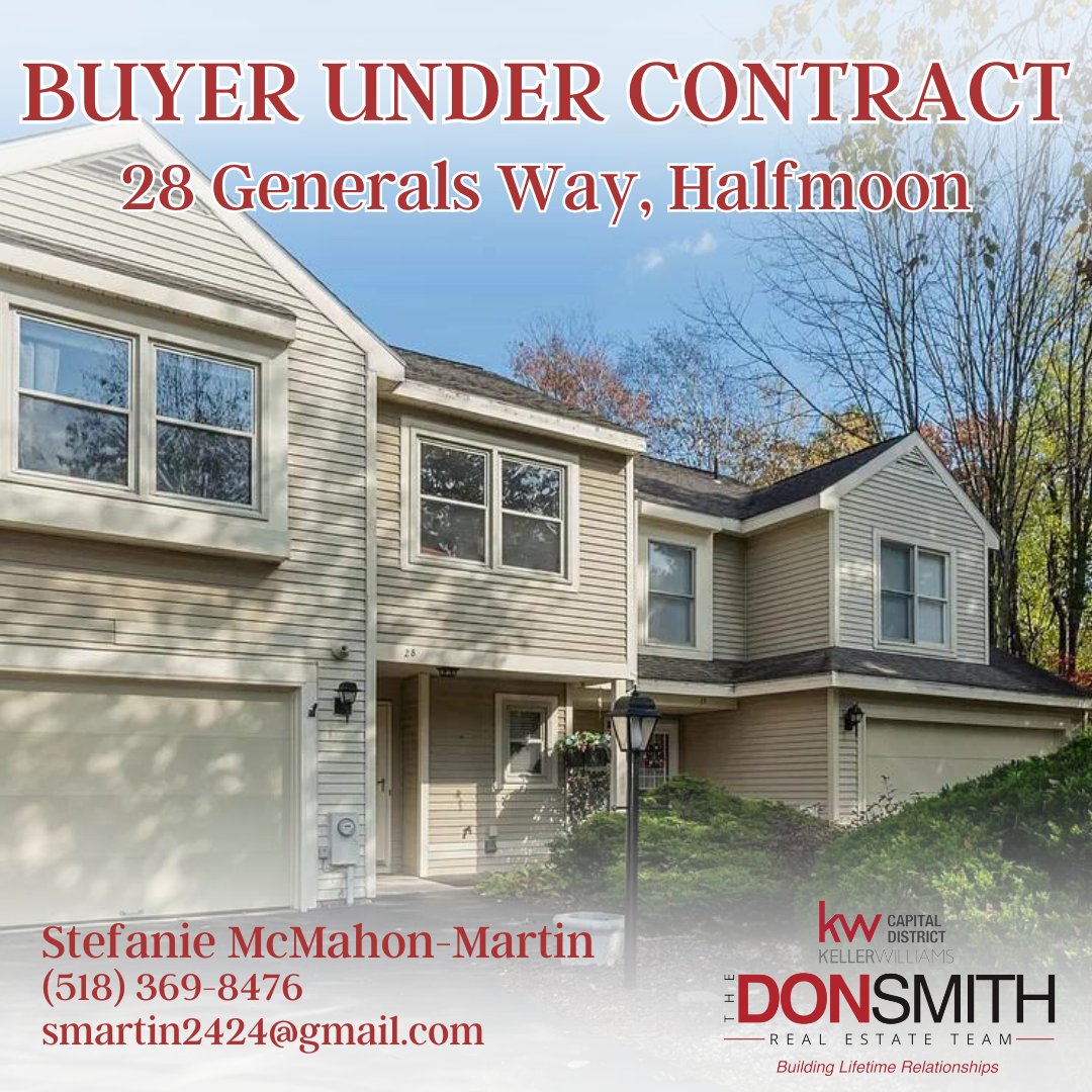 Congrats to our buyer clients who are now in contract to purchase this wonderful townhome. Great job, Stefanie McMahon-Martin!!

#TheDonSmithRealEstateTeam
#SeeSoldSignsSooner
#KellerWilliams
#kw
#KnoxWoods
#CliftonPark
#HappyBuyer
#EasyLiving
#StefanieMcMahonMartin