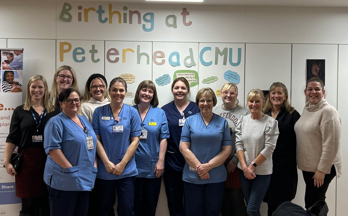 geraldinefraser's tweet photo. It was a delight to visit Peterhead Community Maternity Unit and to meet such a fabulous team. Such superb dedication to high quality, person centred maternity care for families in the community @NHSGrampian @ColvilleKatie @HSCPshire https://t.co/mYUenMRlzW