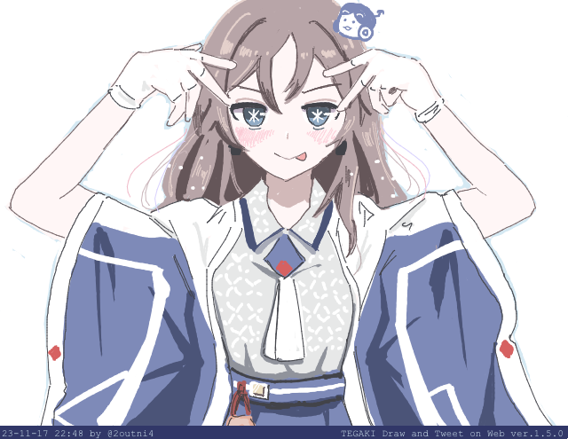 青海川の子 #駅メモファンアート #tegaki_dt