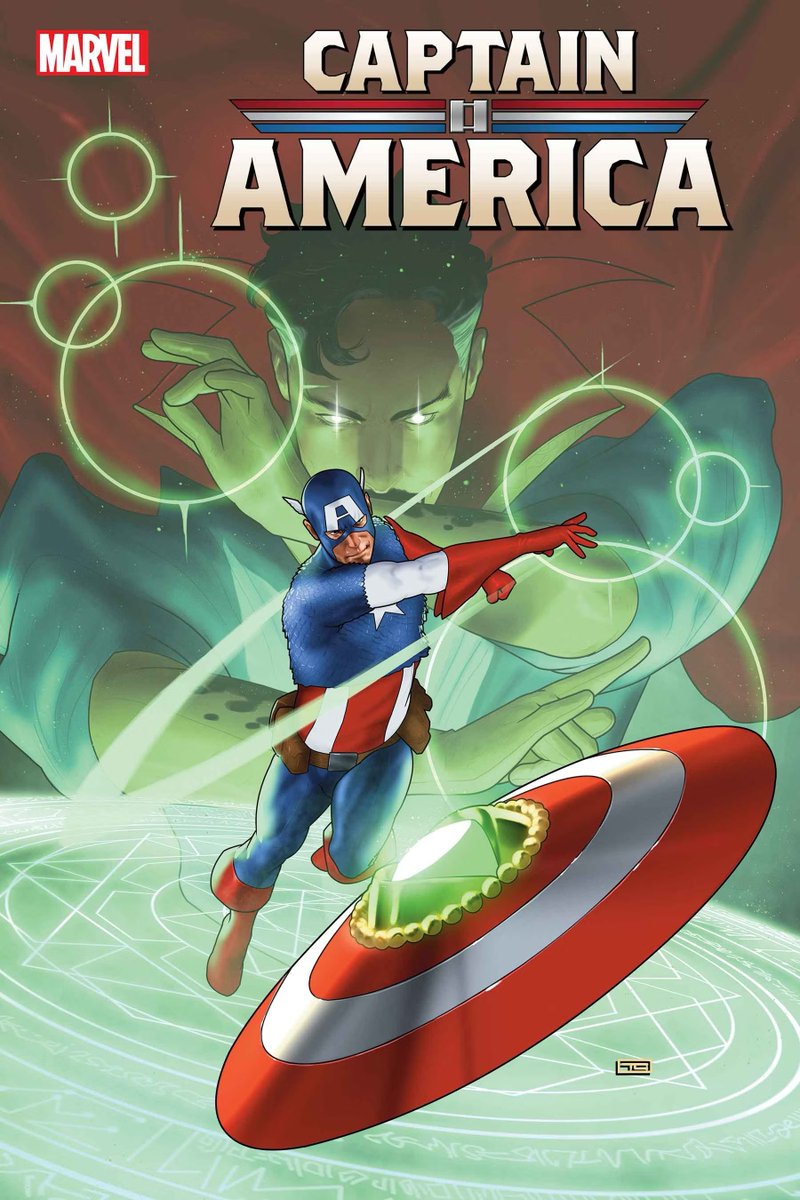 Doctor Strange on the cover for CAPTAIN AMERICA (2023) #6!

“Captain America races to take down the Emissary…But when physical might proves futile against the supernatural, will an assist from Doctor Strange be enough to turn the tide?”

The issue is out February 7, 2024 🗓️