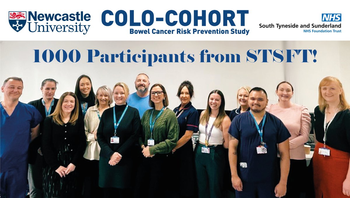 Our COLO-COHORT study has hit a milestone after recruiting its  1️⃣ 0️⃣ 0️⃣ 0️⃣ th patient 👏

It is looking at who is most at risk of bowel cancer. The disease claims more than 16,000 deaths in the UK each year.

Read more here 👉 bit.ly/47jscUT