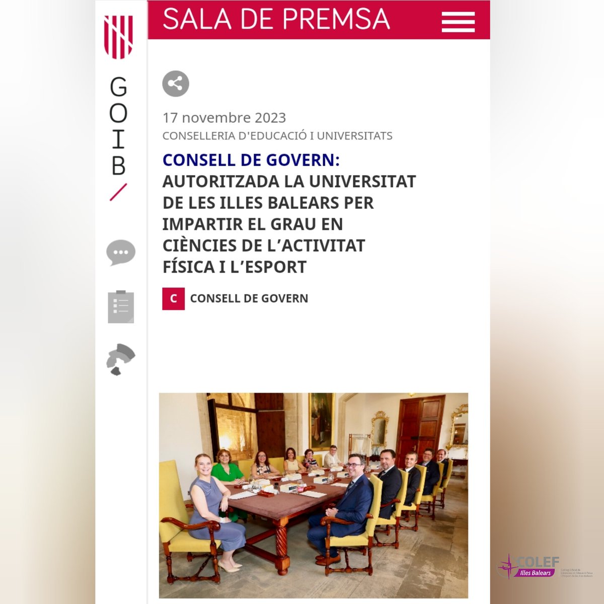 COLEF Illes Balears tweet media