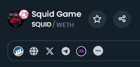 SquidGamesERC's tweet photo. DEXTOOLS UPDATED https://t.co/VbxbqhQBy2