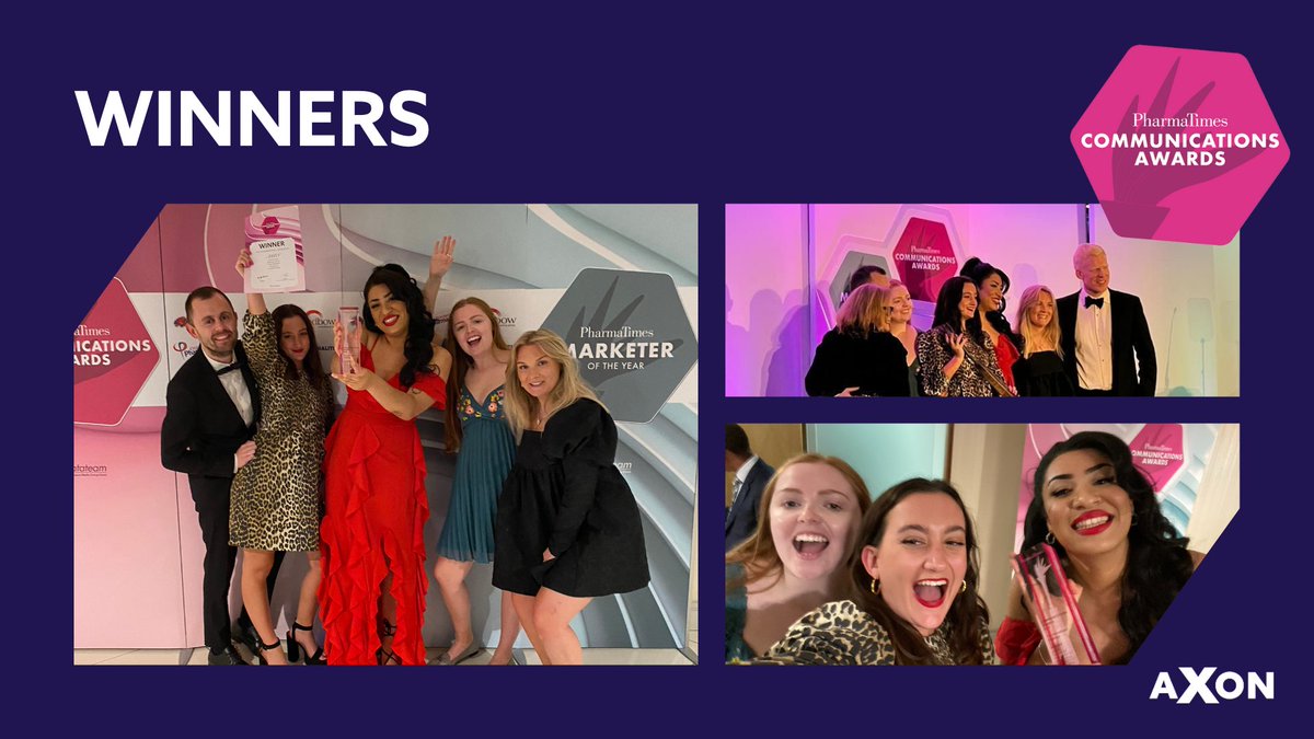 AXON_Comms's tweet photo. Winners! We won the International Challenge 🏆 at last night’s #PharmaTimesAwards.
A perfect category for @AxonComms to showcase our strategic expertise in the development of an international #HealthcareComms campaign in @encephalitis. An honor – congratulations #LifeAtAXON https://t.co/m1lrVyrsDW