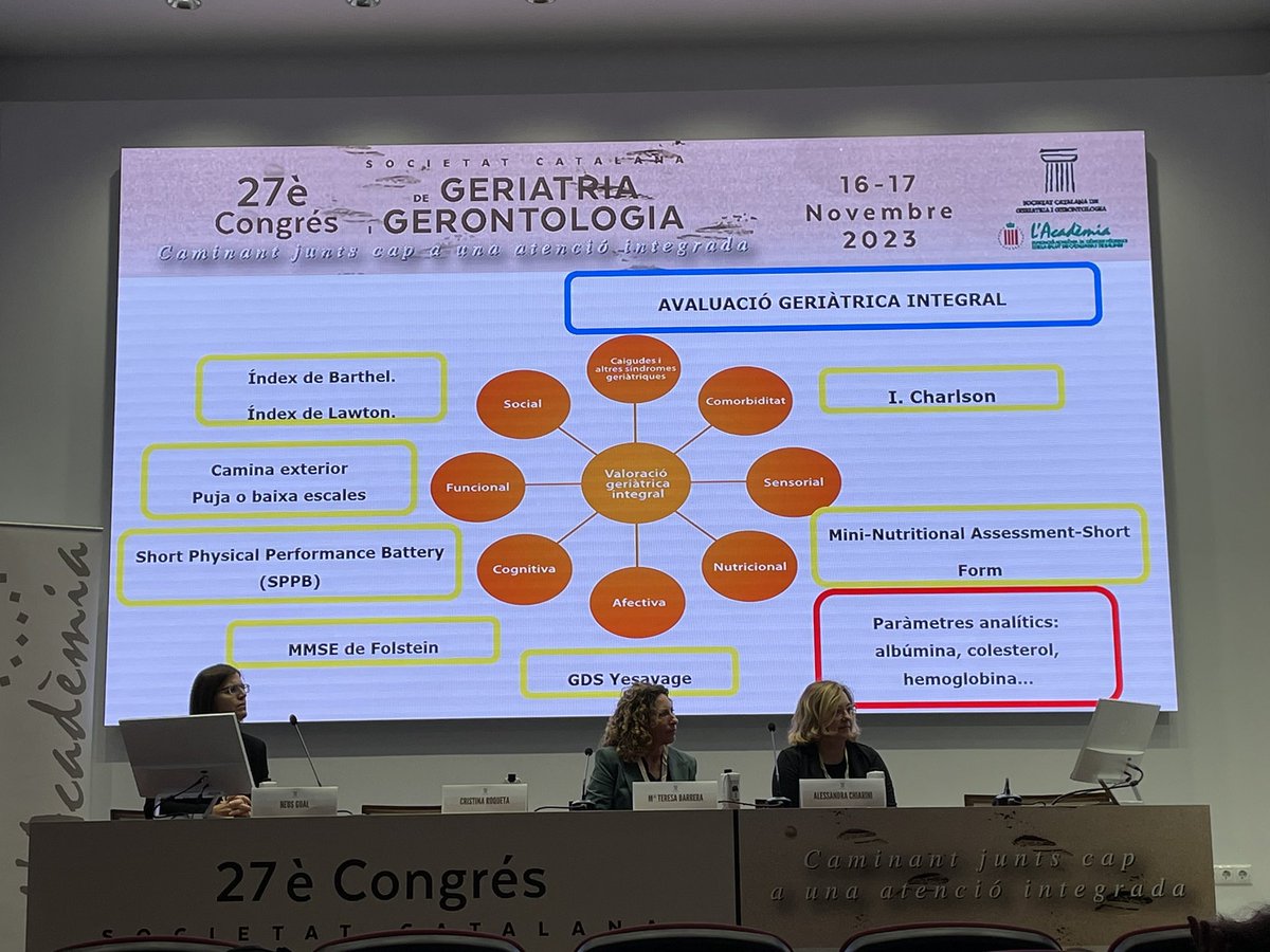 laurazaeris's tweet photo. Taula molt interessant sobre la Geriatria Transversal en el segon dia al congrés de la #SCGiG❗️
Moderada per @NeusGual
Cardiogeriaria amb @RoquetaCristina
Oncohematologia amb Mª Teresa Barrera
Nefrogeriatria amb Alessandra Chiarini https://t.co/hsNUiG2fkv