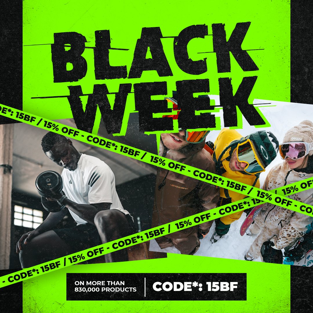BLACK WEEK begins!  🚀 A week full of the best offers! -15% on more than 830,000 products:

➡️ CODE*: 15BF
tradeinn.com

*Discount code valid until 26/11/23. Promo codes are not applicable to certain products nor can they be combined with other promotions.