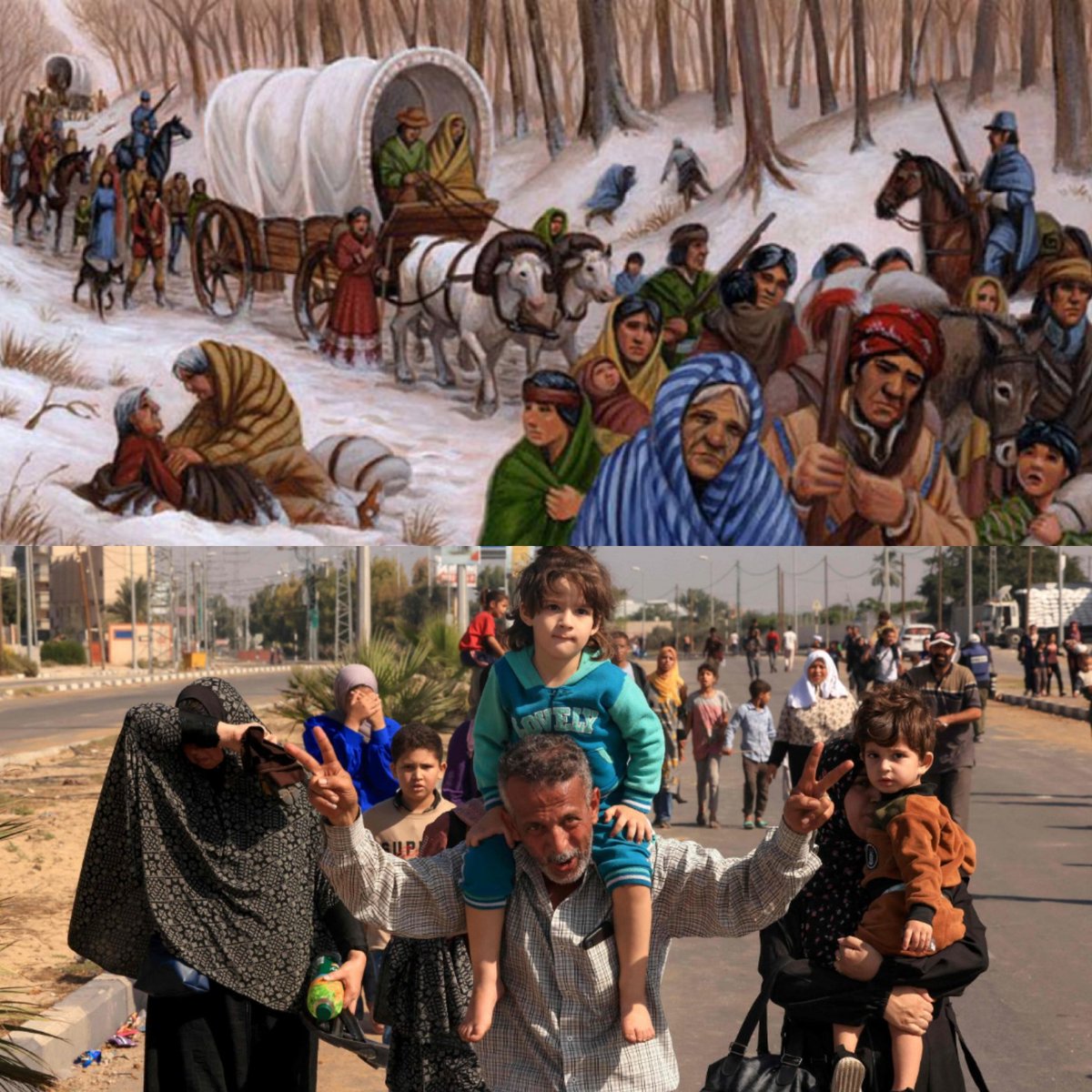 jkingfish's tweet photo. Hey, remember when America gave a whole bunch of native inhabitants a "Humanitarian Corridor"??

I feel like there was even a name for it... Hmmmmm https://t.co/CtUIsb85tI