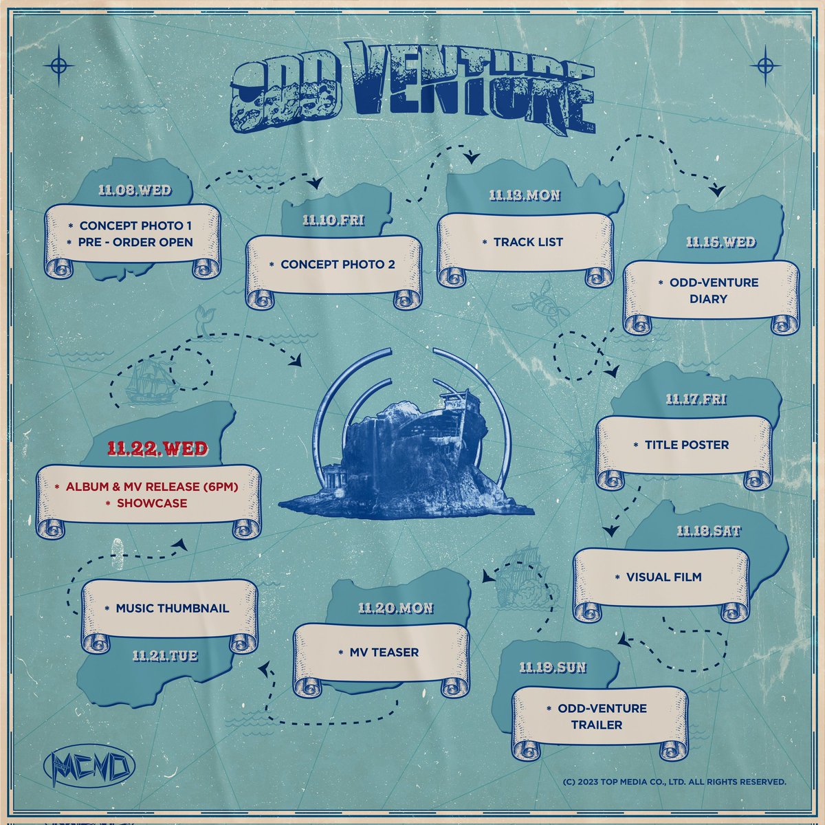MCND_Support's tweet photo. 📢 HASHTAG PARTY 

Set your alarms, Visual Film dropping in a few hours!

ODD_VENTURE VISUAL FILM
#ODD_VENTURE with #MCND 
#오드벤처 #엠씨엔디 @McndOfficial_ 

Do you guys think it'll be a sequel to their MCND Universe [Earth Age]? 🤔 https://t.co/n0d9ekpDxq