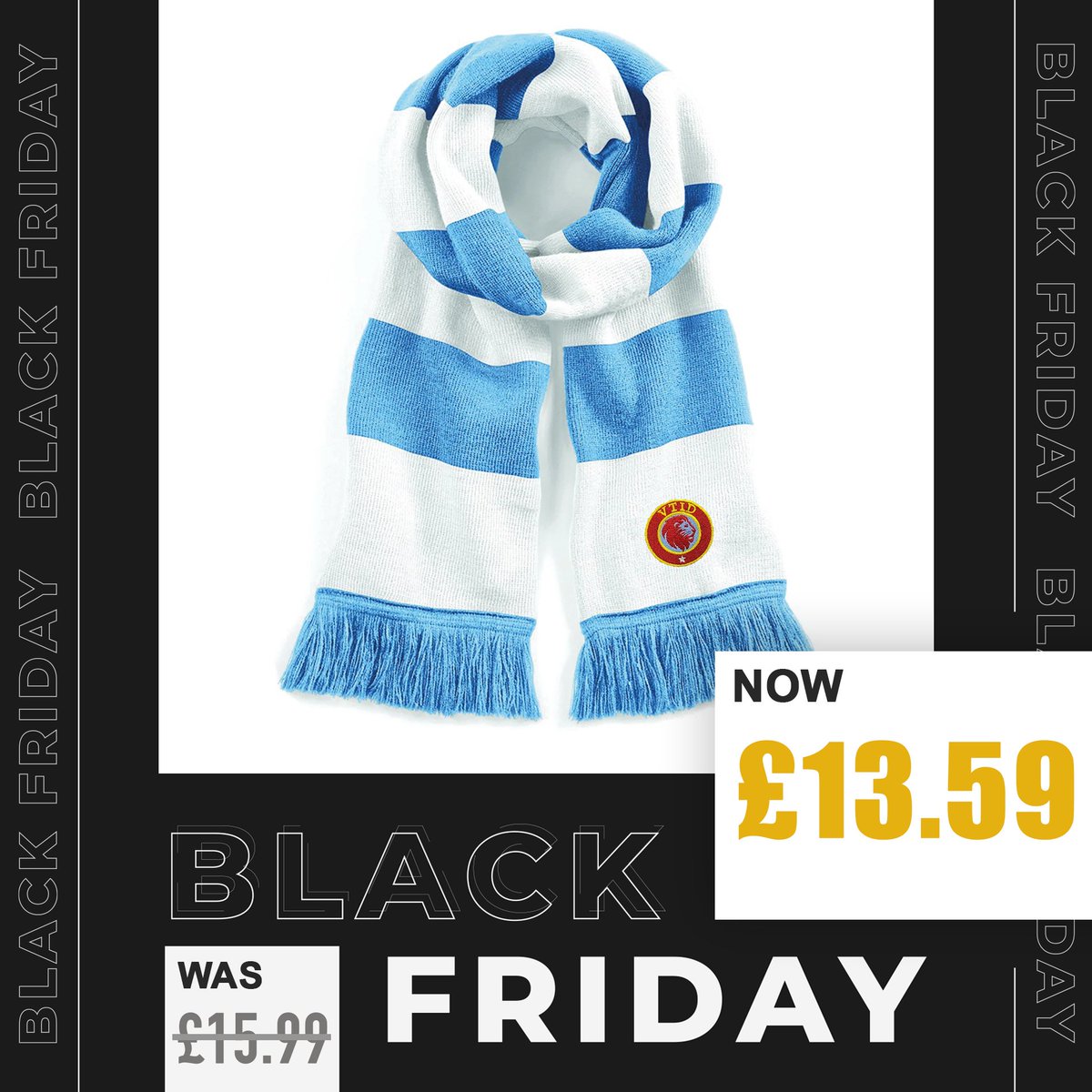 Feeling the freeze? 🥶 Get 15% off our embroidered scarves as part of our early Black Friday deals 🔥 Shop now 👉 villatillidie.com/sale #AVFC