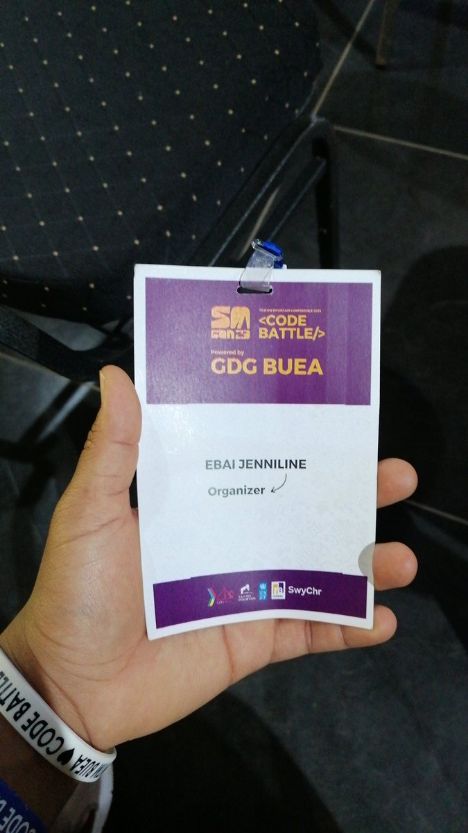 JennDdev's tweet photo. Proud of being an organizer 3 times in a row for Code battle organized by @gdgbuea on the occasion of @SMCon022 
 Been handling logistics in the  organizing team since 2021
At d end of every event I'm exhausted but proud of how the teams @gdgbuea &amp; @WTMBuea always pull through https://t.co/daOkGL9cub