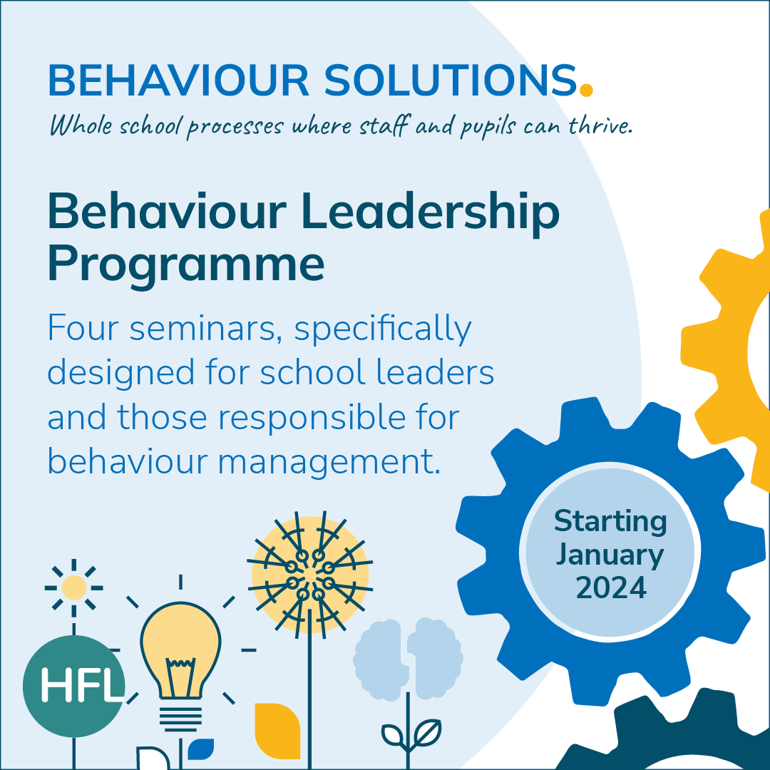 In response to the evolving landscape of post-Covid education, we are offering a specialised Behaviour Leadership Programme for all Hertfordshire schools. Find out more: hfl.mobi/48YfFrt