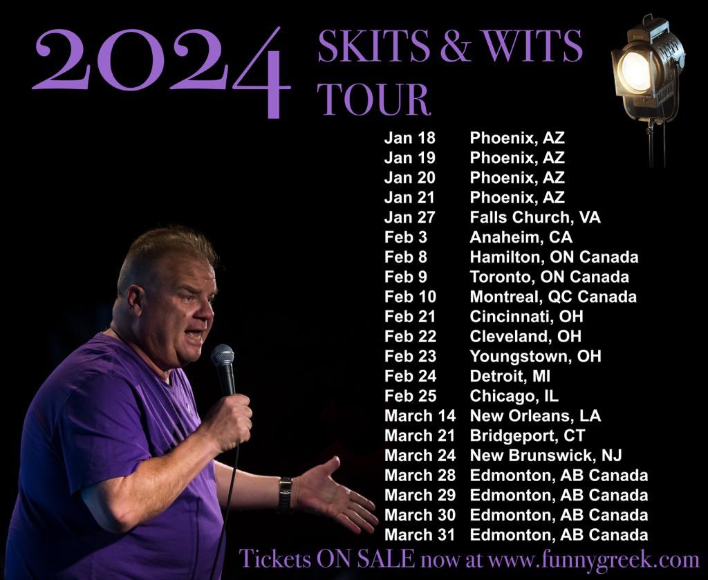 My Skits & Wits Tour 2024 more dates coming! 🎟️ ➡️ Tsarouchas.com/dates/ #funnygreek  #comedytour #comicslife #standupcomedy