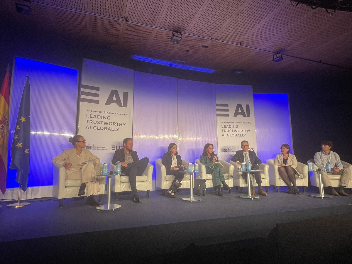 4th AI Alliance - Ursula Pachl Deputy General Director BEUC “The product safety framework is not enough with AI: we are not talking about a toaster that could burn your fingers, with AI the challenge  is to protect democracy and fundamental human rights” #AIAlliance