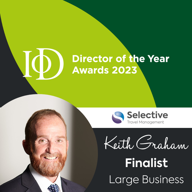 selectivetm's tweet photo. We are delighted to announce that Selective Travel Management’s Managing Director, Keith Graham, has been named as a finalist in the Large Business category at the @IoDNI Director of the Year Awards 2023 🏆✨ Congratulations to Keith & everyone shortlisted �� #DOTYA23 @kirstygem