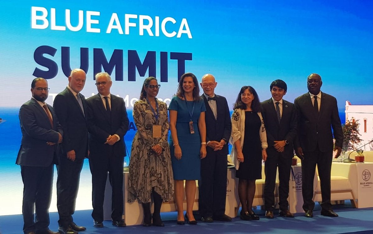 At the #BlueAfricaSummit: the #ocean offers Europe & Africa the opportunity to scale up their well established partnership on blue matters.
Mutual interest, cooperation & inclusiveness are key in strengthening the ties between Africa & Europe on 
ocean issues. #OceanGovernance