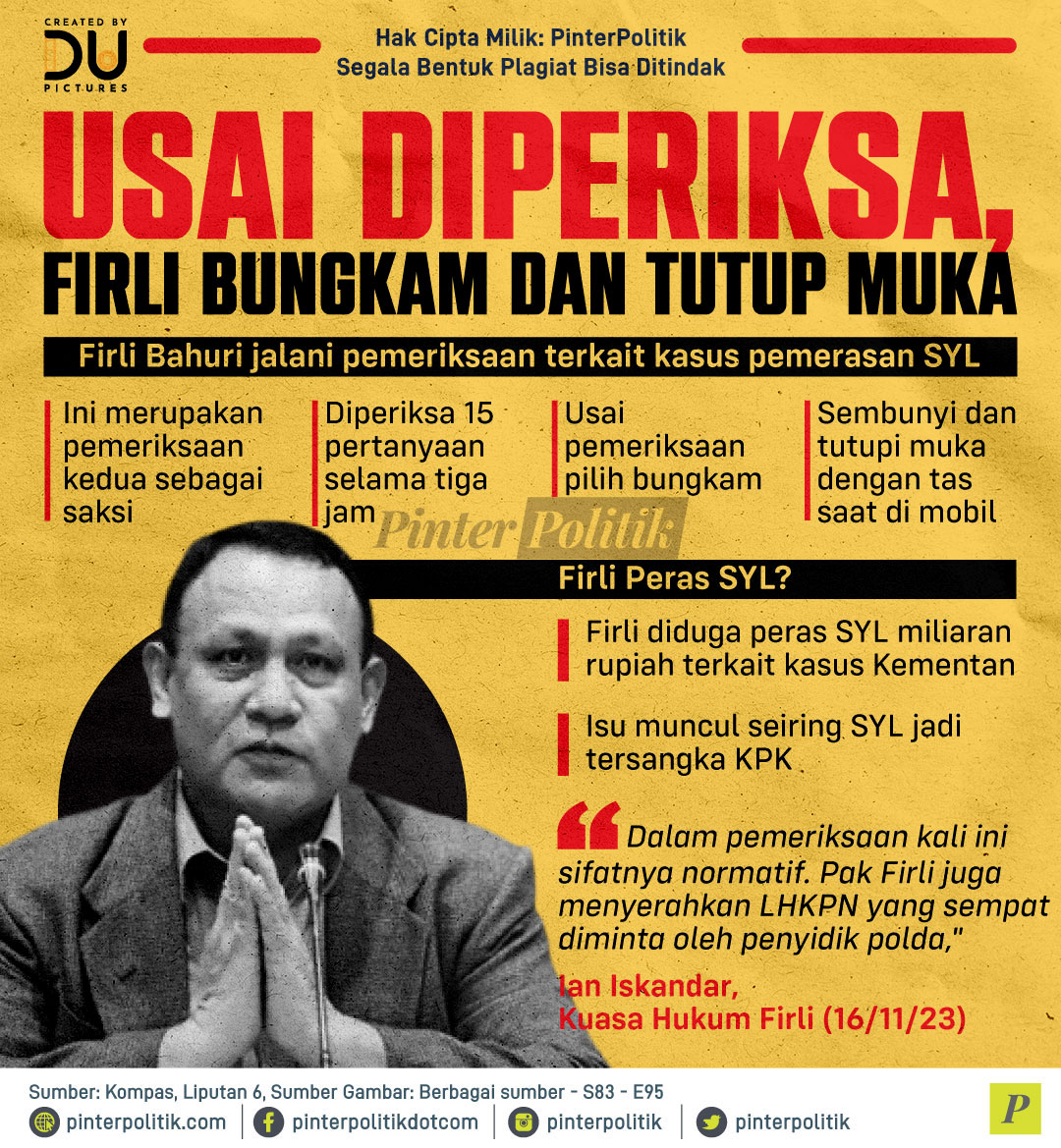 Eh ada yang ngumpet 🫣

#firlibahuri #kpk #syahrulyasinlimpo #bareskrim #polri #infografis #pinterpolitik #politikindonesia #beritapolitik