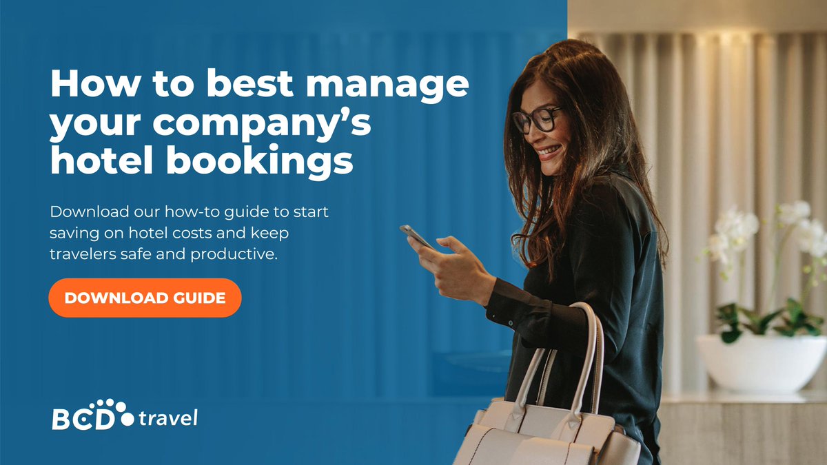 ShelleyFletcher's tweet photo. What is a hotel program and why do you even need it? 🤔

Get the answers in BCD's guide on how to build a robust hotel program💡 ➡️ https://t.co/4wUYHxkfhM

#TravelManagement #HotelProgram https://t.co/bxMITRsPuk