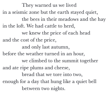 If you live with a seismologist you might write a poem that ends like this. Thank you so much to @PoetryLily (Winter 23 issue).... such a beautifully produced poetry journal.