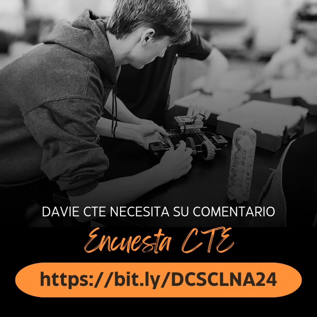 DavieCTE's tweet photo. Davie CTE needs your feedback! Please complete the 2023-2024 CTE Survey:
 
https://t.co/CtgdYRcyH3 https://t.co/aEQxJ8UeIy