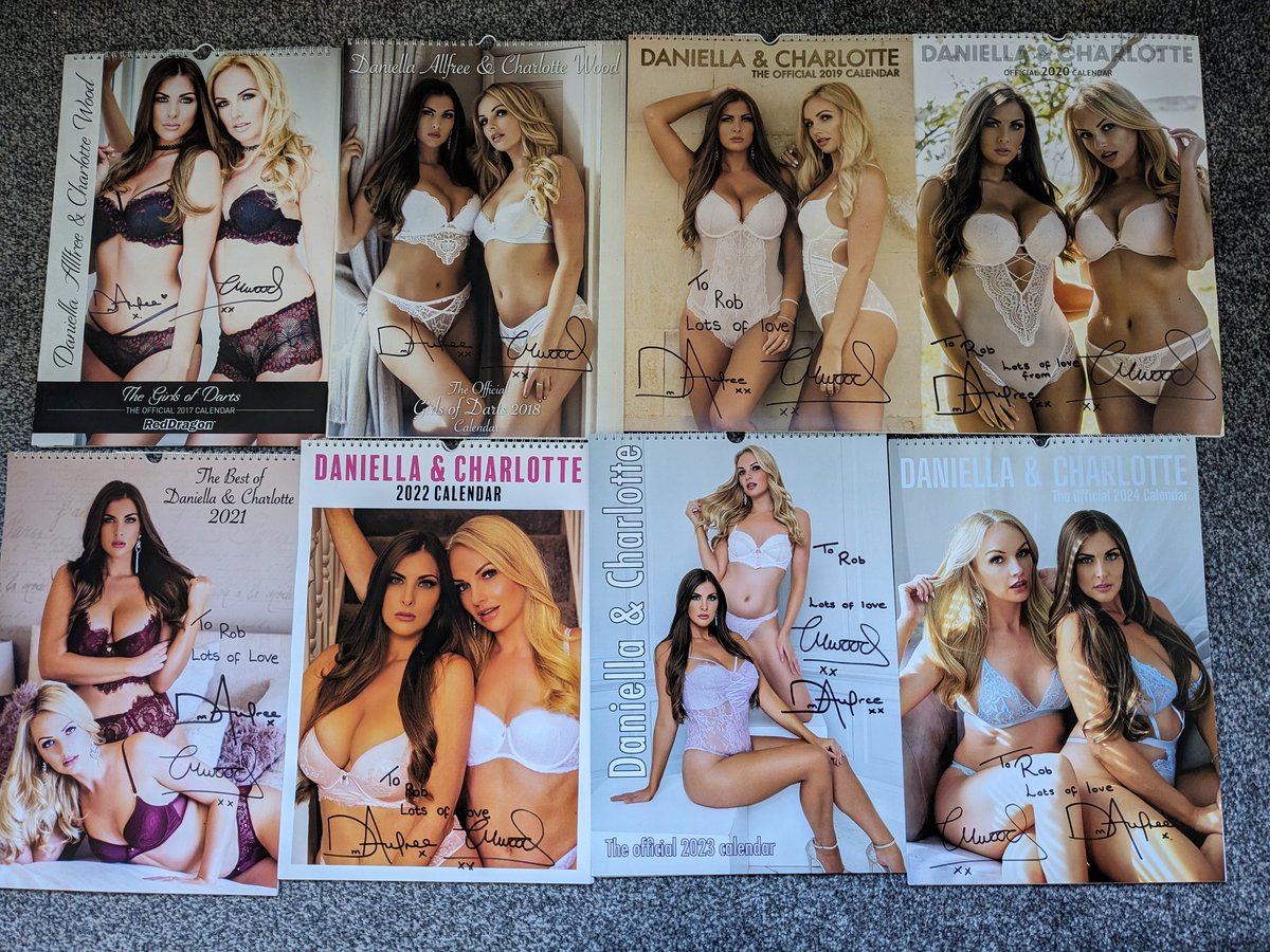 I just received my new calendar from @Charl0ttewood and @daniellaallfree I can't believe it's that eight calendar and a very big thank you love you lots ❤️ xxxx