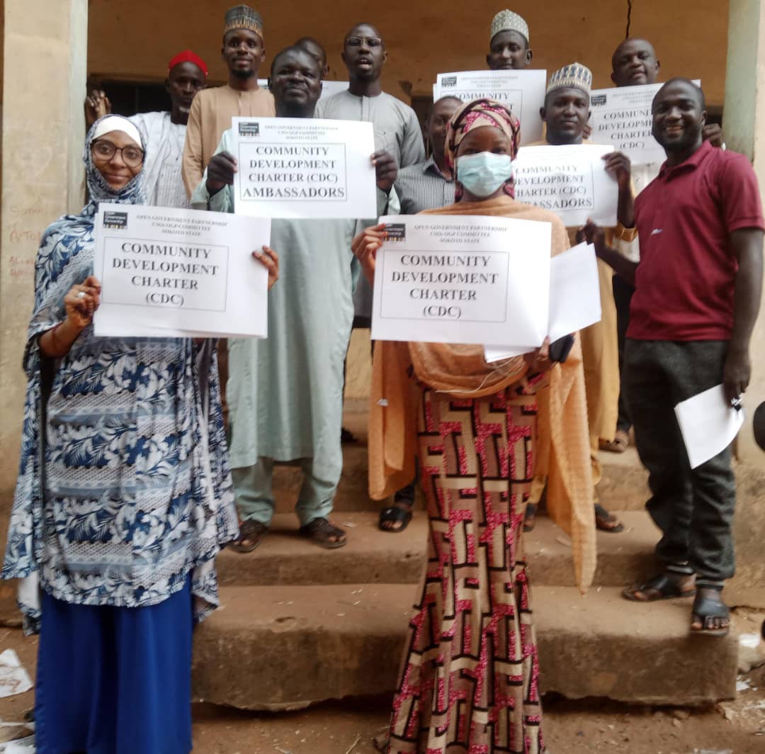 Our team of ambassadors are collating the CDCs at community levels in all the wards of 5 pilot Local Government Areas Wamakko, Sokoto South, Sokoto North, Tambuwal and Gwadabawa.

We are pleased with the full support and cooperation of traditional leaders, religious leaders etc.