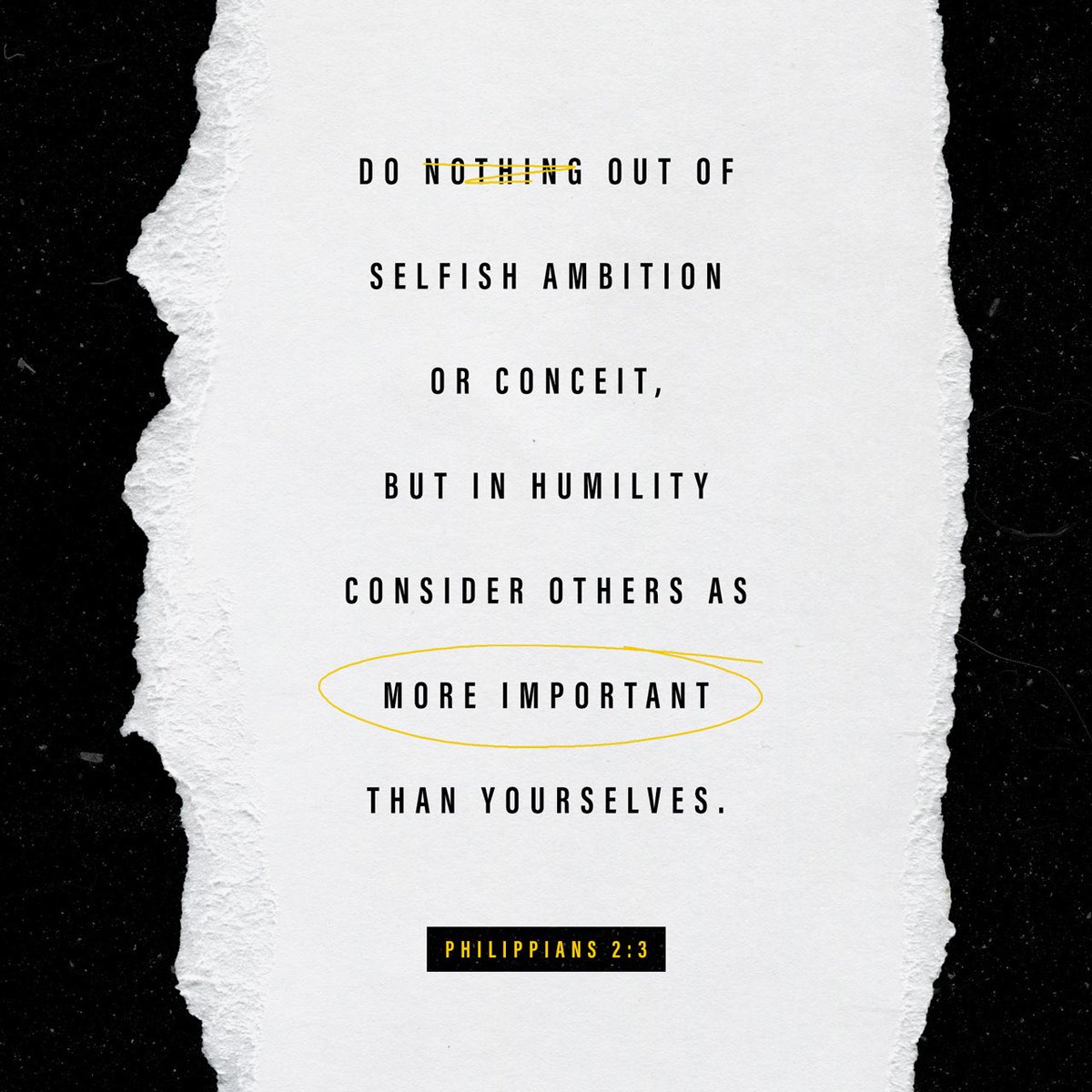 pastorjackp's tweet photo. Don’t be #selfish; 
don’t try to #impress others. 
#BeHumble, 
thinking of OTHERS as better than yourselves. 

Live clean, innocent lives 
as children of God, 
shining like bright lights in a world 
full of crooked and perverse people.
Philippians 2
#letyourlightshine https://t.co/mDfnODucbc