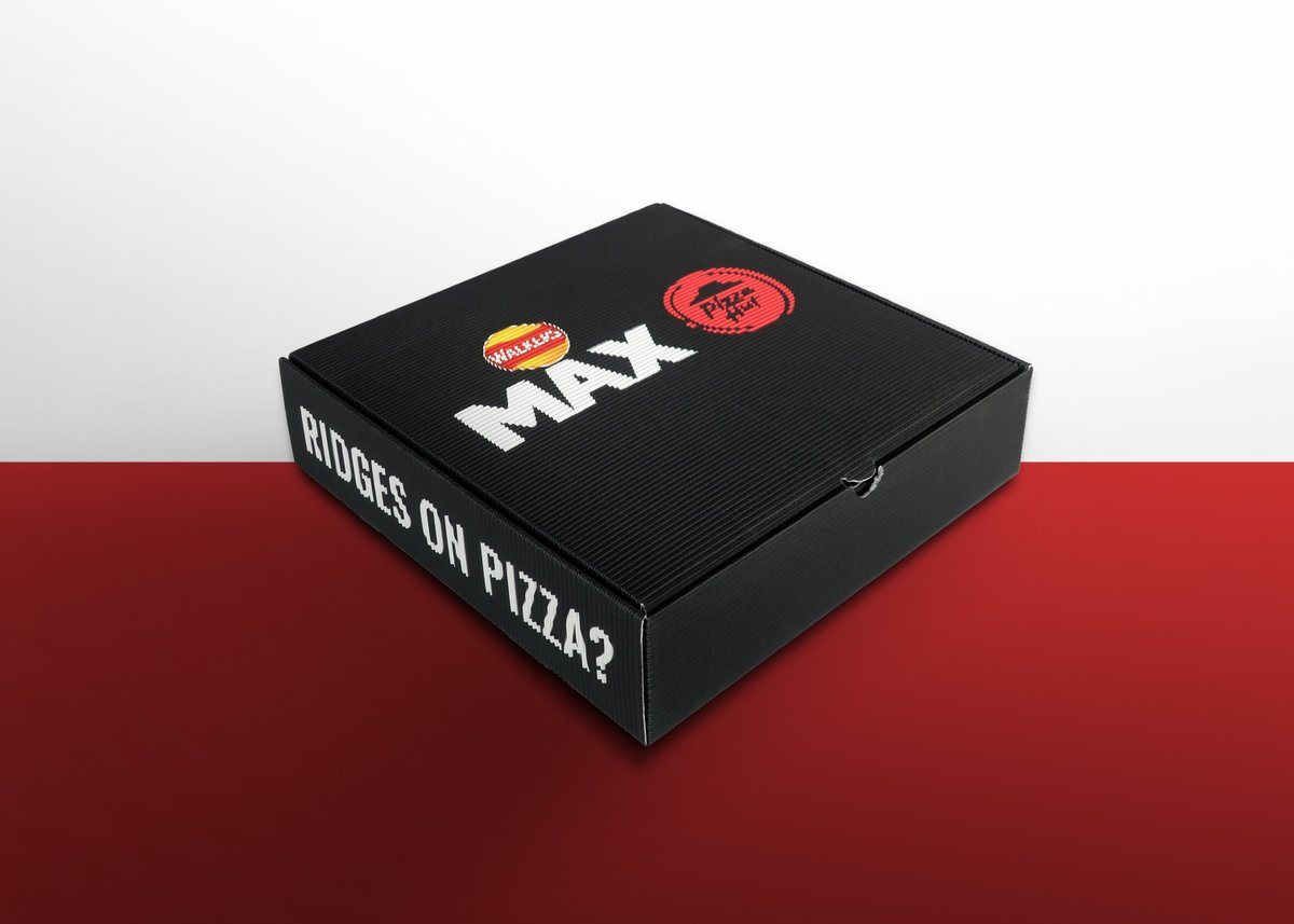 Creative use for our Corniche Open-Flute!

Walkers &amp; Pizza Hut teamed up with Wilmot-Budgen for this tasty box design.

#wigstonprojects #pizza #walkerscrisps #pizzahut #packaging #openflute #printing #hotoffthepress