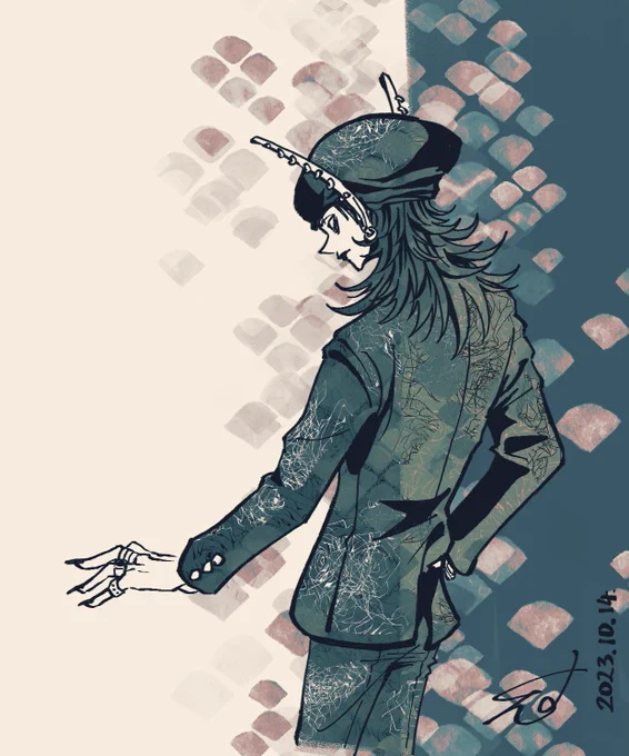 #私の絵柄のどこで私か分かるか引用RTで教えてください
自分じゃピンと来ないから知りたいけれど、言語化するの超難しいやつですやん!
あっデフォルメ絵のあごの長さというならよーくわかるです。 