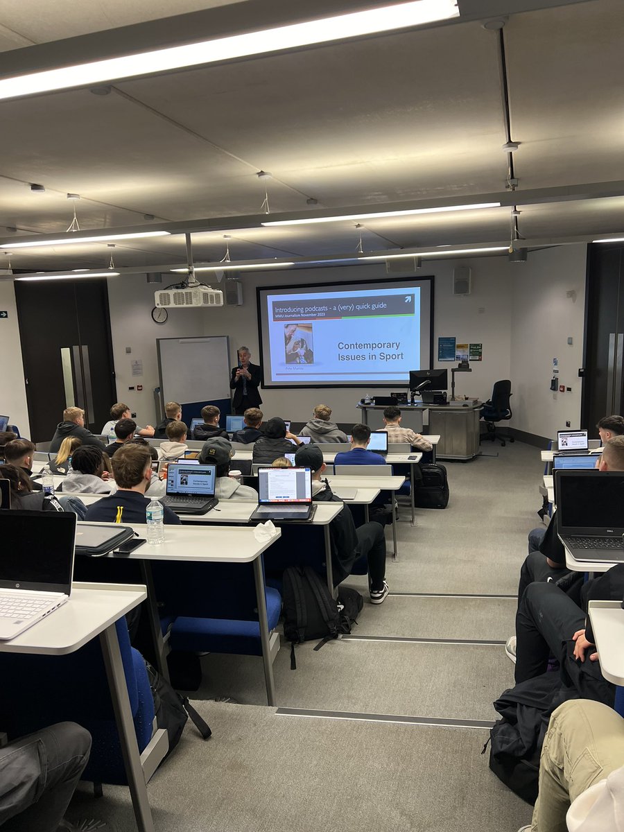 Marianna Pavan (@mariannapavan_) on Twitter photo Thank you <a href="/Peter__Murray/">Peter Murray</a> for delivering a wonderful class on how to create a podcast to our L5 students attending the Contemporary Issues in Sport unit!
#podcast #sport
<a href="/SPU_MMU/">Sport Policy Unit - MMU</a> Thank you <a href="/Peter__Murray/">Peter Murray</a> for delivering a wonderful class on how to create a podcast to our L5 students attending the Contemporary Issues in Sport unit!
#podcast #sport
<a href="/SPU_MMU/">Sport Policy Unit - MMU</a>