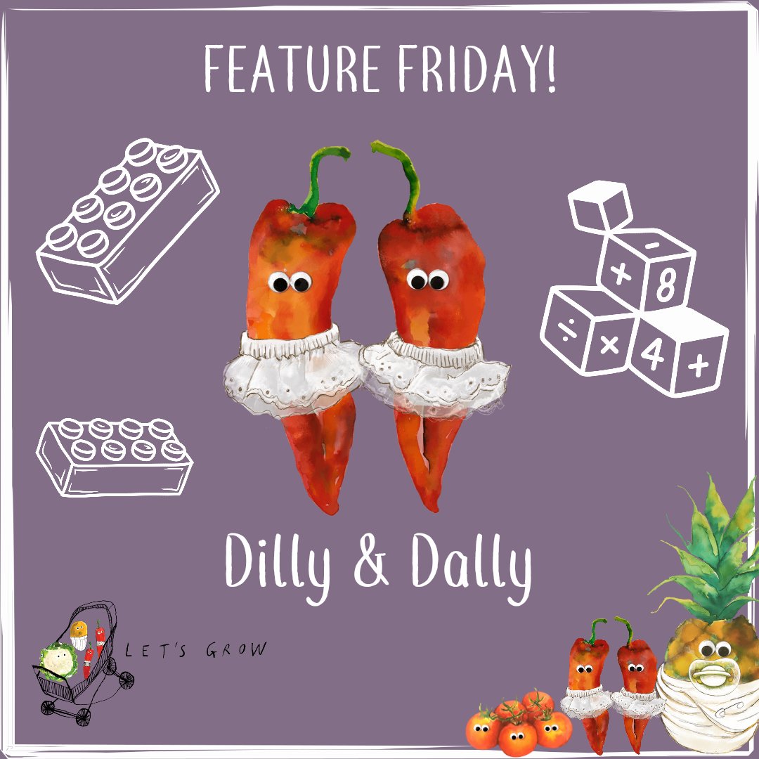 TheLetsGrowTeam's tweet photo. Feature Friday: Meet Dilly &amp; Dally, the baby peppers 

Embark on a playful journey with the dynamic duo—Dilly &amp; Dally, the baby peppers with a flair for mischief and laughter! 🌶️

 #featurefriday #eyfs #earlyyears #earlyyearslearning #eyfsideas #nurseries #childminders https://t.co/fIY50wM7Ho