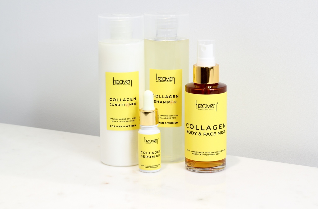 HeavenMens's tweet photo. Say hello to healthier, shinier hair with my Collagen Collection! 
💁‍♀️Boosts Growth
💪Strengthens 
🌟Improves Texture
✨ Adds Shine
🚫 Fights Hair Loss

https://t.co/Rb25wx48bx #HairCare #CollagenMagic #HeavenSkincare https://t.co/lnM02cHT0h