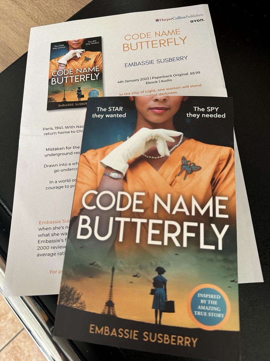 annecater's tweet photo. More fabulous #Bookpost
#CodeNameButterfly by @EmSusberry - coming from @AvonBooksUK 4 January
Thanks @Bookish_Becky https://t.co/Pt6L6cYuLQ