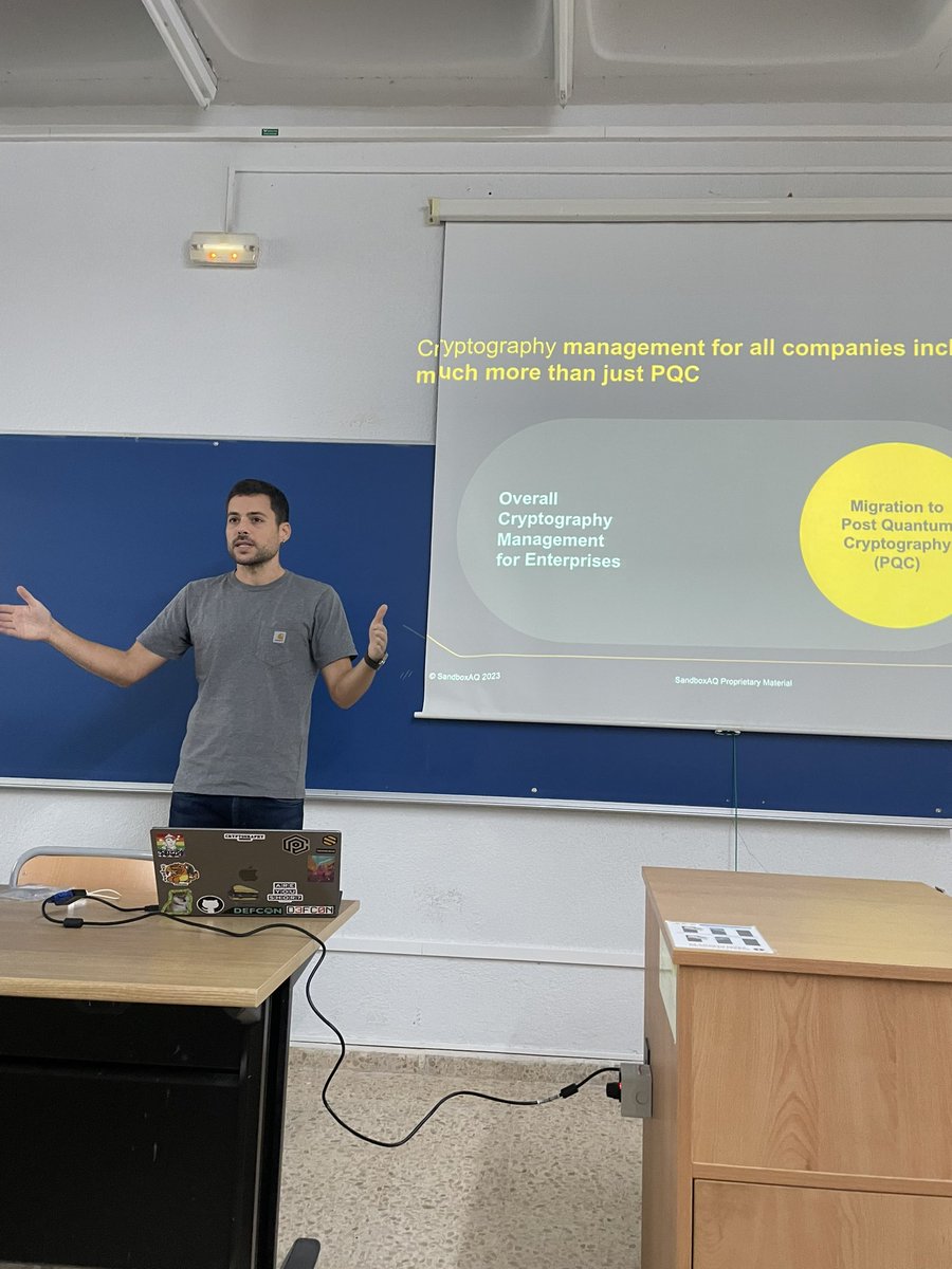 Today <a href="/marcmanzano/">Marc Manzano</a> has introduced some of the researching that <a href="/SandboxAQ/">SandboxAQ</a> does in quantum and AI, really interesting!