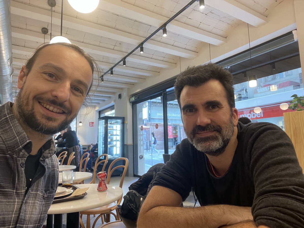 Brainstorming in BCN with my mate ⁦<a href="/PabloPulidoPQC/">Pablo Pulido</a>⁩ #PlantSciene and #Caffeine 🌱☕️