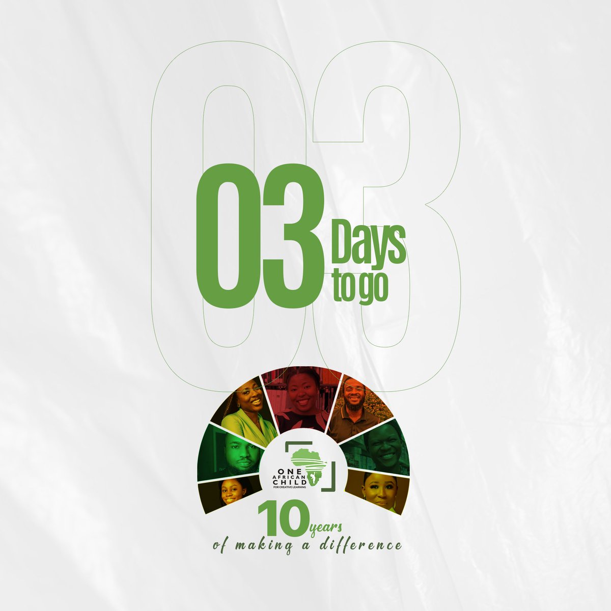 Time flies when you're making a difference. We're thrilled to be counting down 3 days until our anniversary celebration! 

#OACAnniversary #10YearsofImpact #OneAfricanChild #TransformingEducation #OAC 
#ADecadeOfImpact