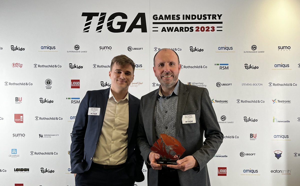 speechgraphics's tweet photo. 🏆🏆 TIGA Award winner….AGAIN🏆🏆 

We took home the @TIGAMovement Technical Innovation award at last night’s #TIGAawards for the second year in a row 🎉

Congratulations to our hugely talented staff who continue to take our technology to new heights. https://t.co/WlVVDoJoNV